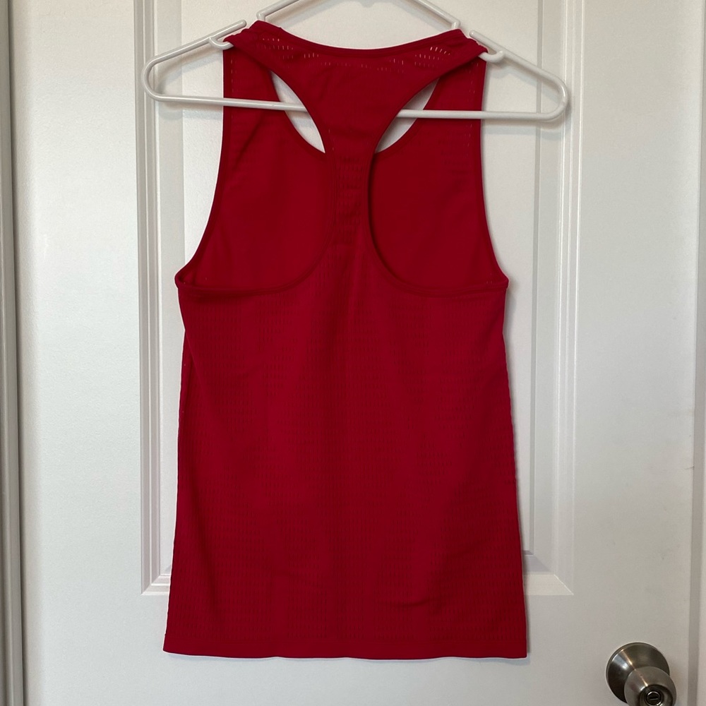 Fabletics Red Racerback Tank Top - Picture 3 of 4
